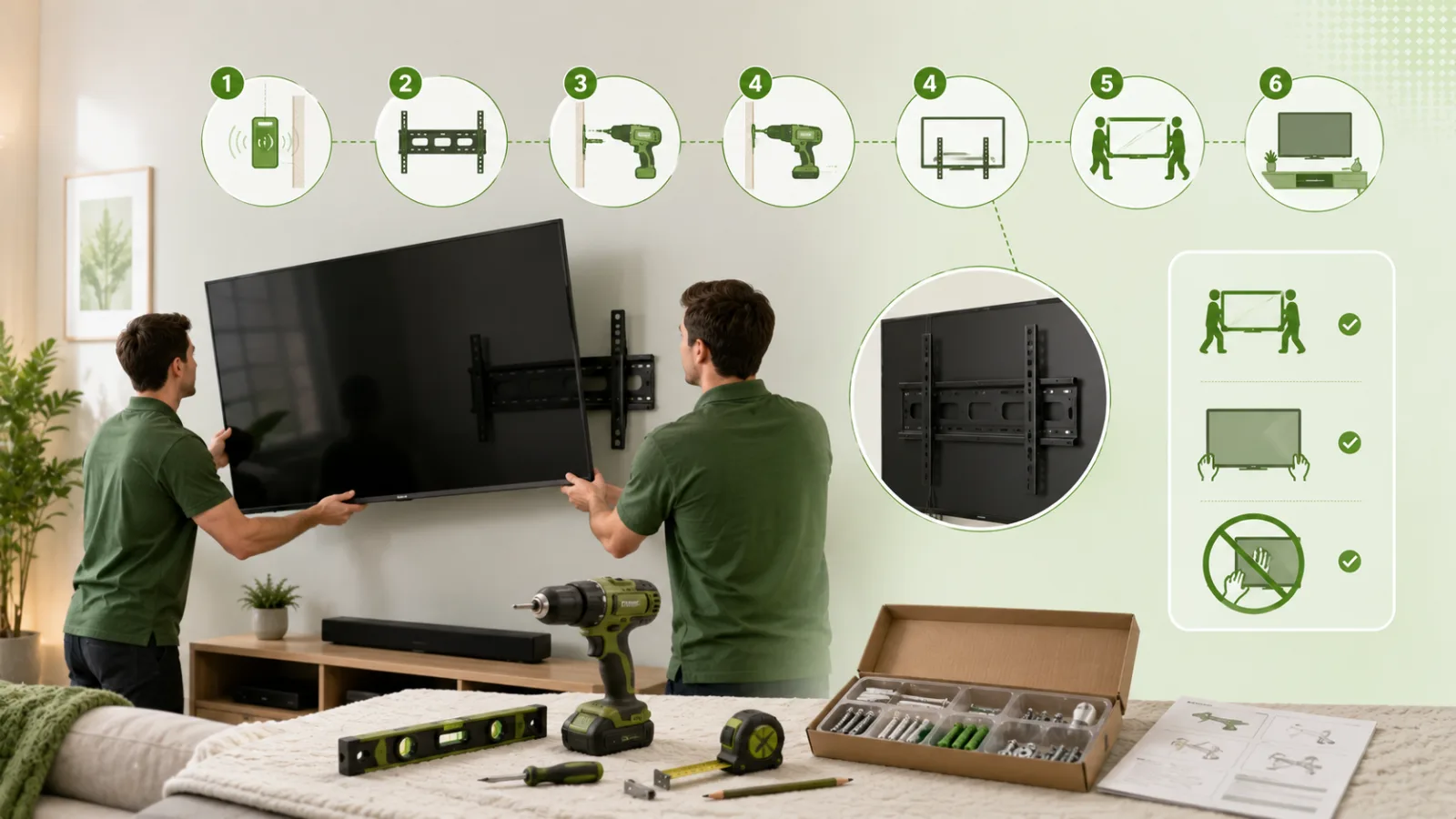 How to mount a TV on the wall (without cracking the screen)
